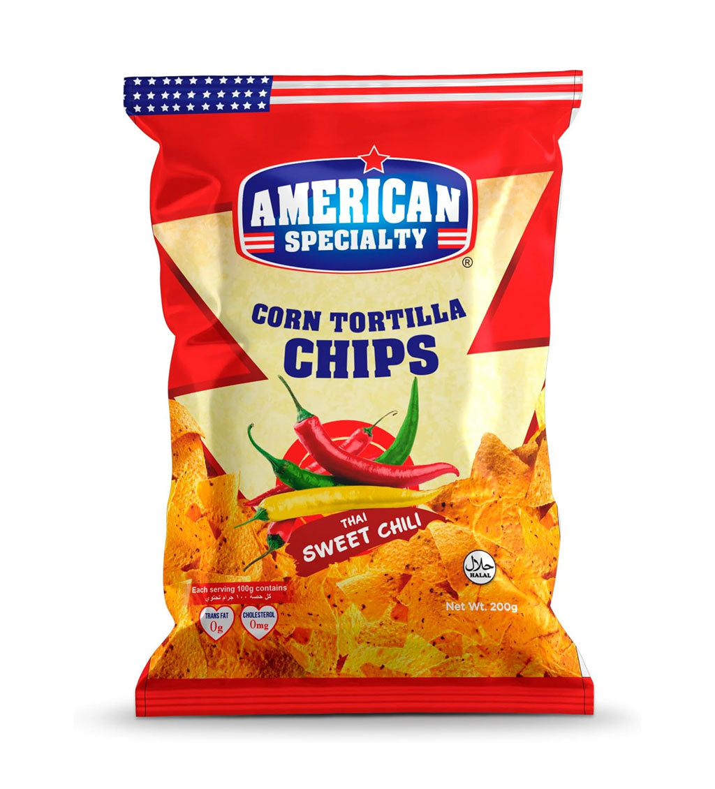 American Specialty Corn Tortilla Chips Thai Sweet Chili 200g