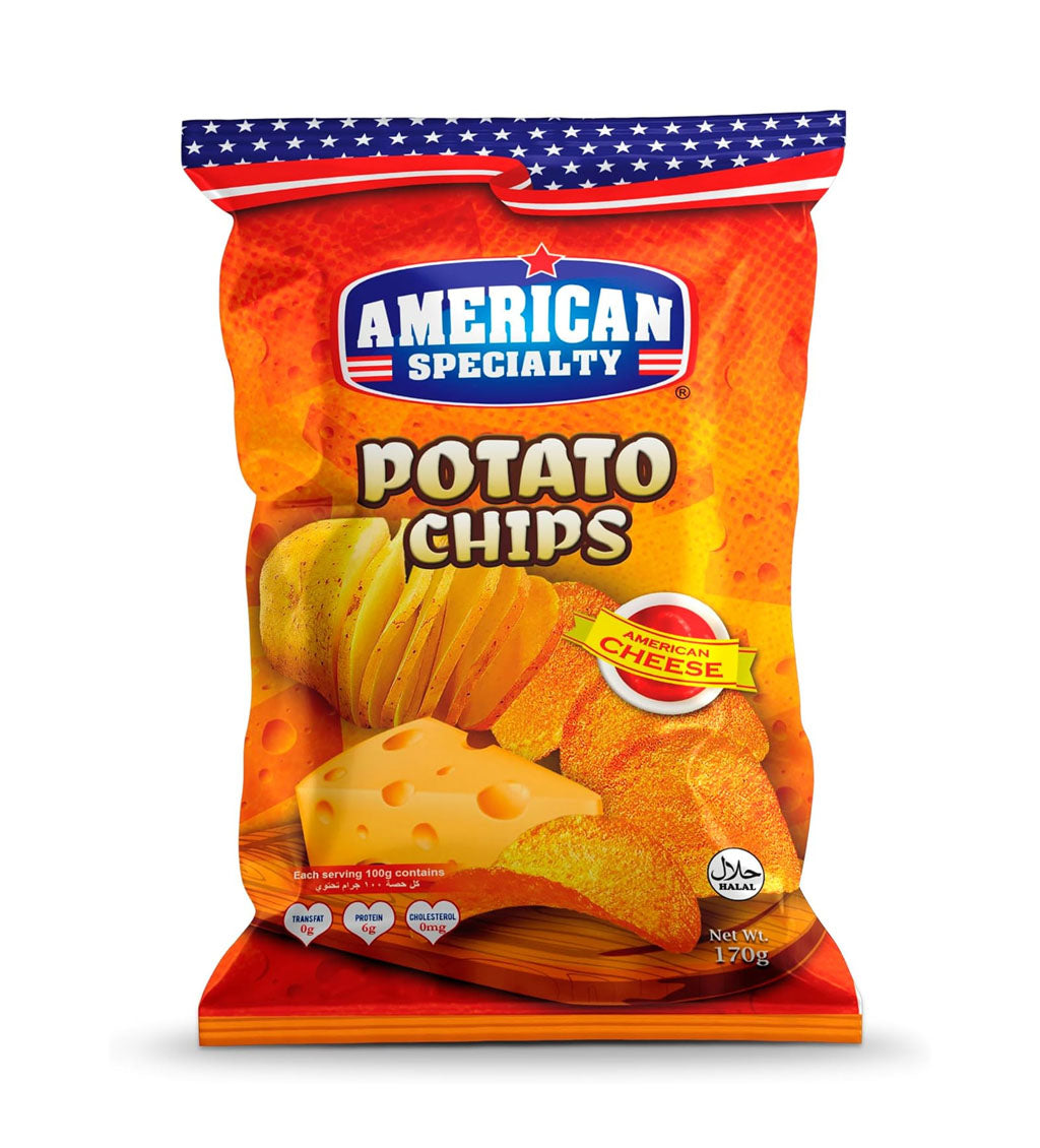 American Specialty Potato Chips – American Cheese Flavor 170g