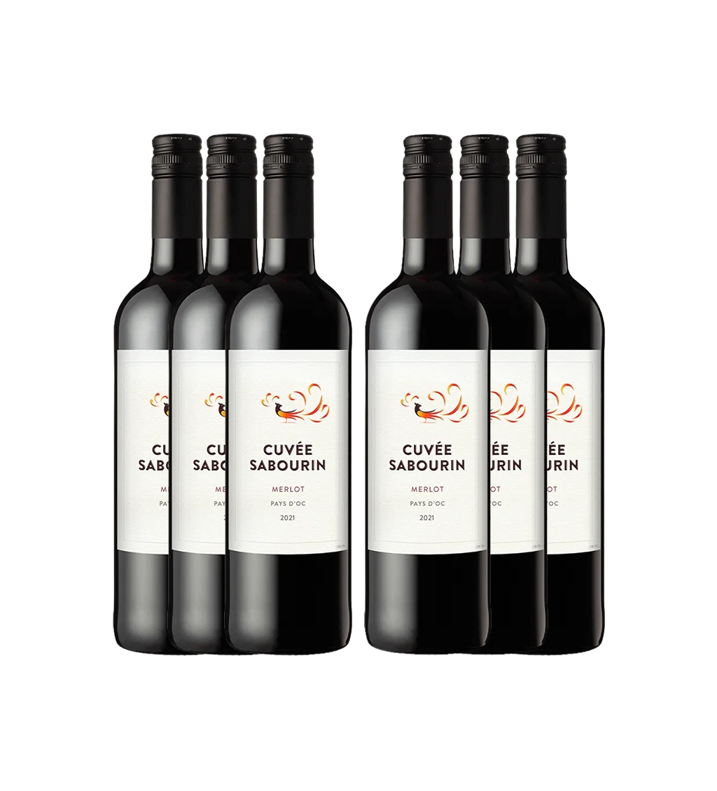 Cuvee Sabourin Merlot 750ml Pack of 6