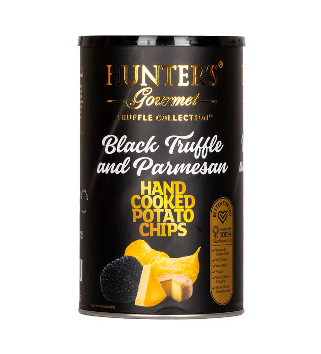 Hunter's Gourmet Potato Chips Black Truffle & Parmesan