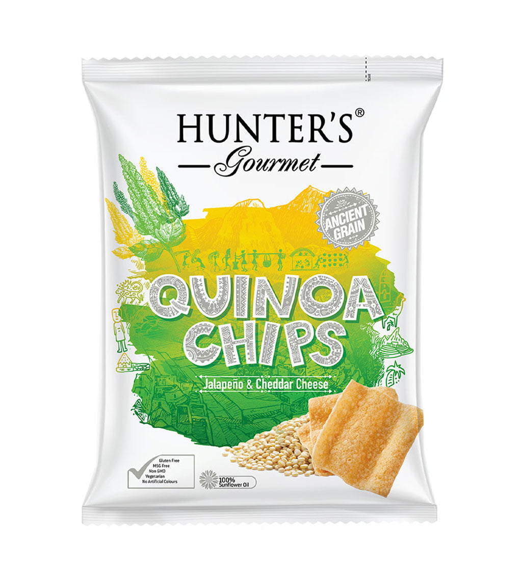 Hunter's Gourmet Quinoa Chips Jalapeno & Cheddar Cheese