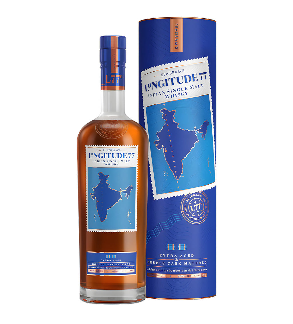 Longitude 77 Indian Single Malt Whisky 750ml
