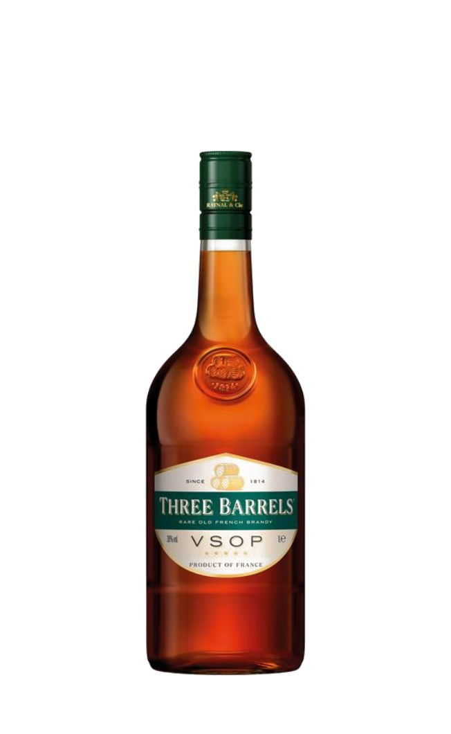 Three Barrels VSOP Brandy 1L